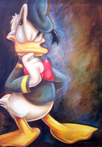 Donald Duck Face Painting