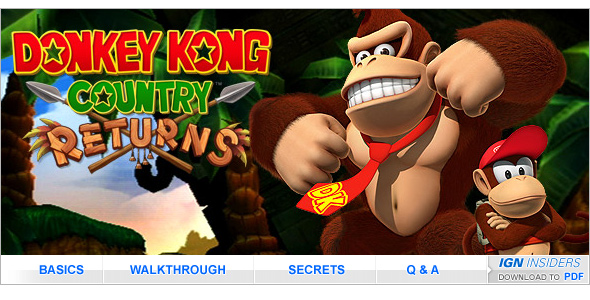 Donkey Kong Country Returns Wii Guide