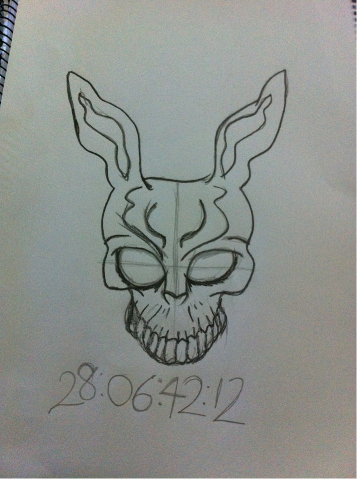Donnie Darko Bunny Drawing